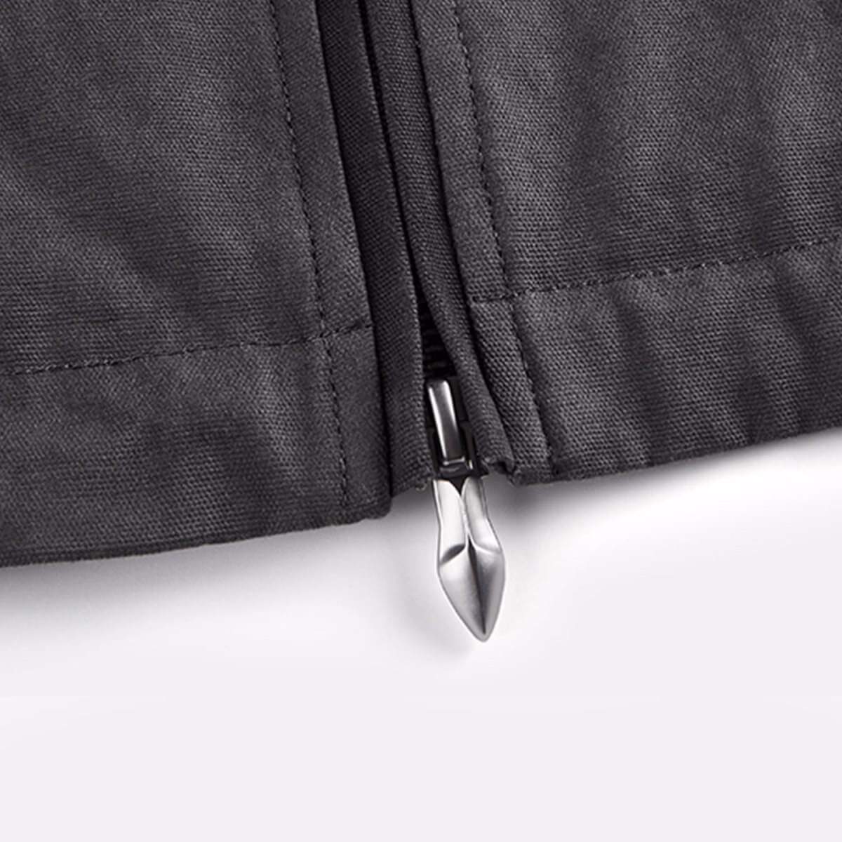 Custom 100% Cotton Stand Collar Jacket for Men Autumn Color-Blocked Windproof Outerwear