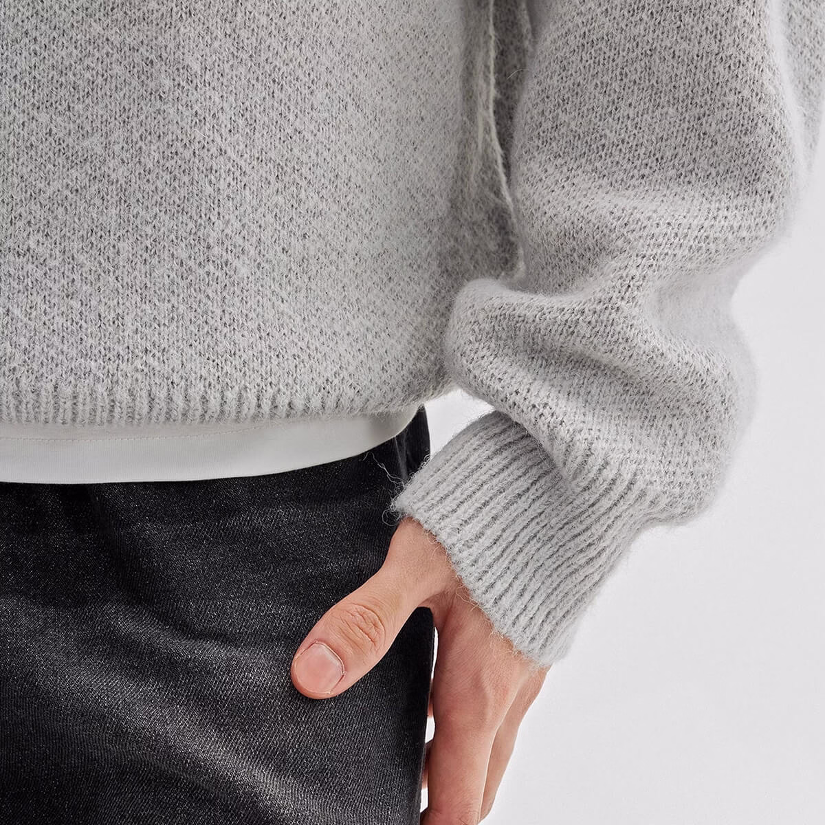 Пользовательские логотип Oem Odm письмо печати экипаж шеи свитер для мужчин