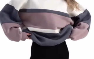 New Custom Oversized Spliced Pullover High Quality Women's Fashion Fitness Hoodie