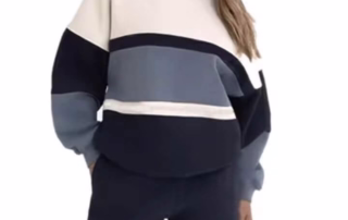 New Custom Oversized Spliced Pullover High Quality Women's Fashion Fitness Hoodie