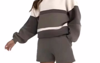 New Custom Oversized Spliced Pullover High Quality Women's Fashion Fitness Hoodie