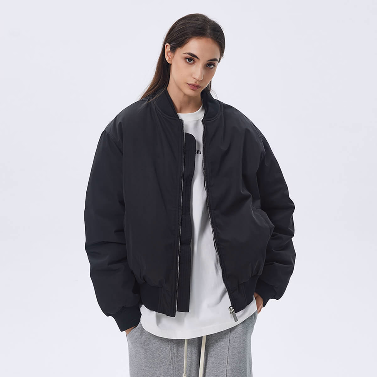 OEM ODM benutzerdefinierte lose solide Farbe Zip wasserdicht verdickt Unisex Jacke Mantel