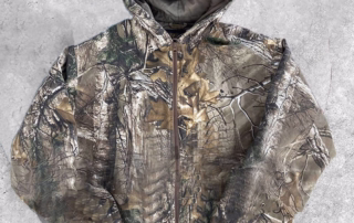 YALI-Clothing Custom Zip Up Hoodies 100% Algodón Camuflaje Árbol Real para Hombre al por mayor