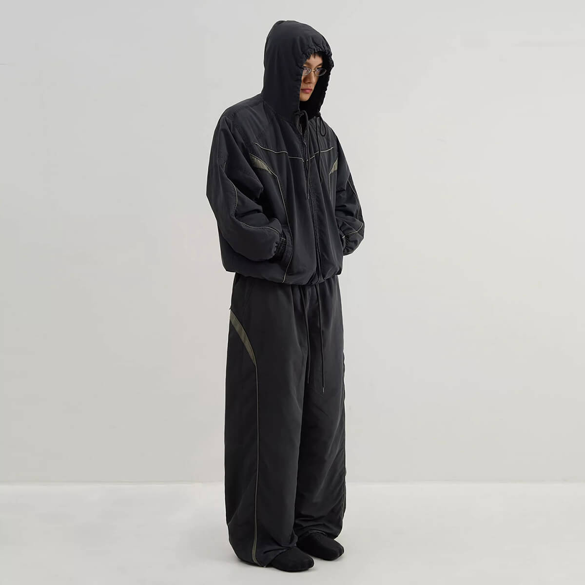 YALI-Clothing Wholesale Vintage Tracksuit Custom OEM Sweatsuit Set