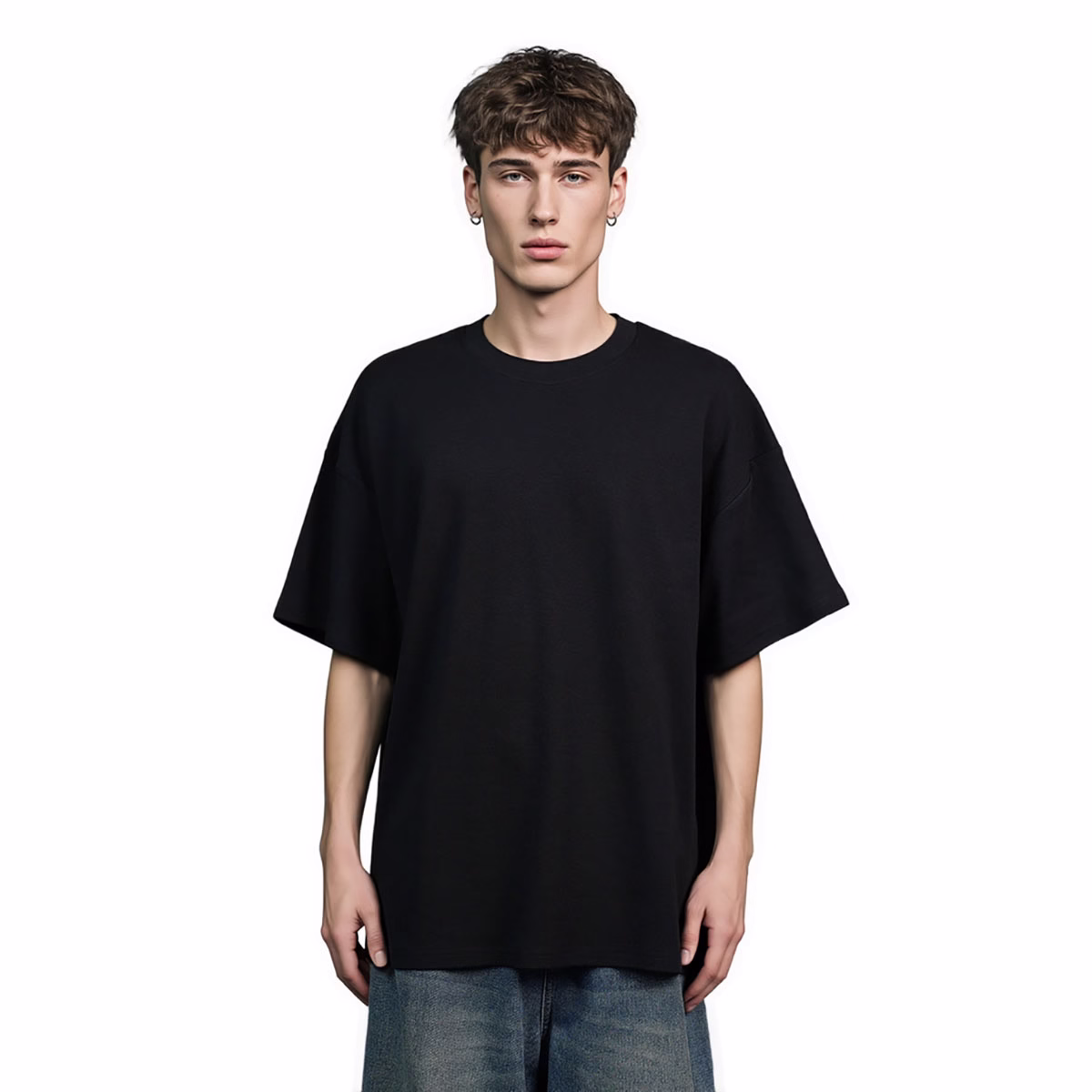 ali-Clothing OEMODM Personnalisé Haute Qualité 100% 560 Grammes Coton Biologique T shirts Blancs Streetwear Oversized Tee Shirts