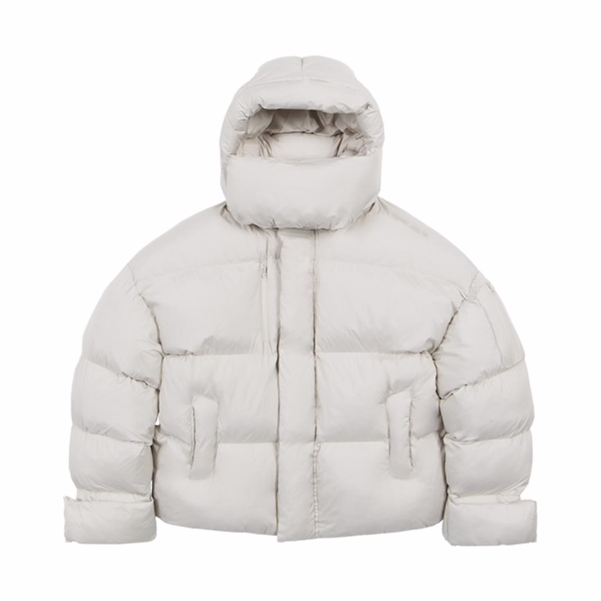 OEM Blank Ветрозащитная куртка стоячий воротник Zip up Puffer Down Jacket негабаритных Streetwear куртка с капюшоном