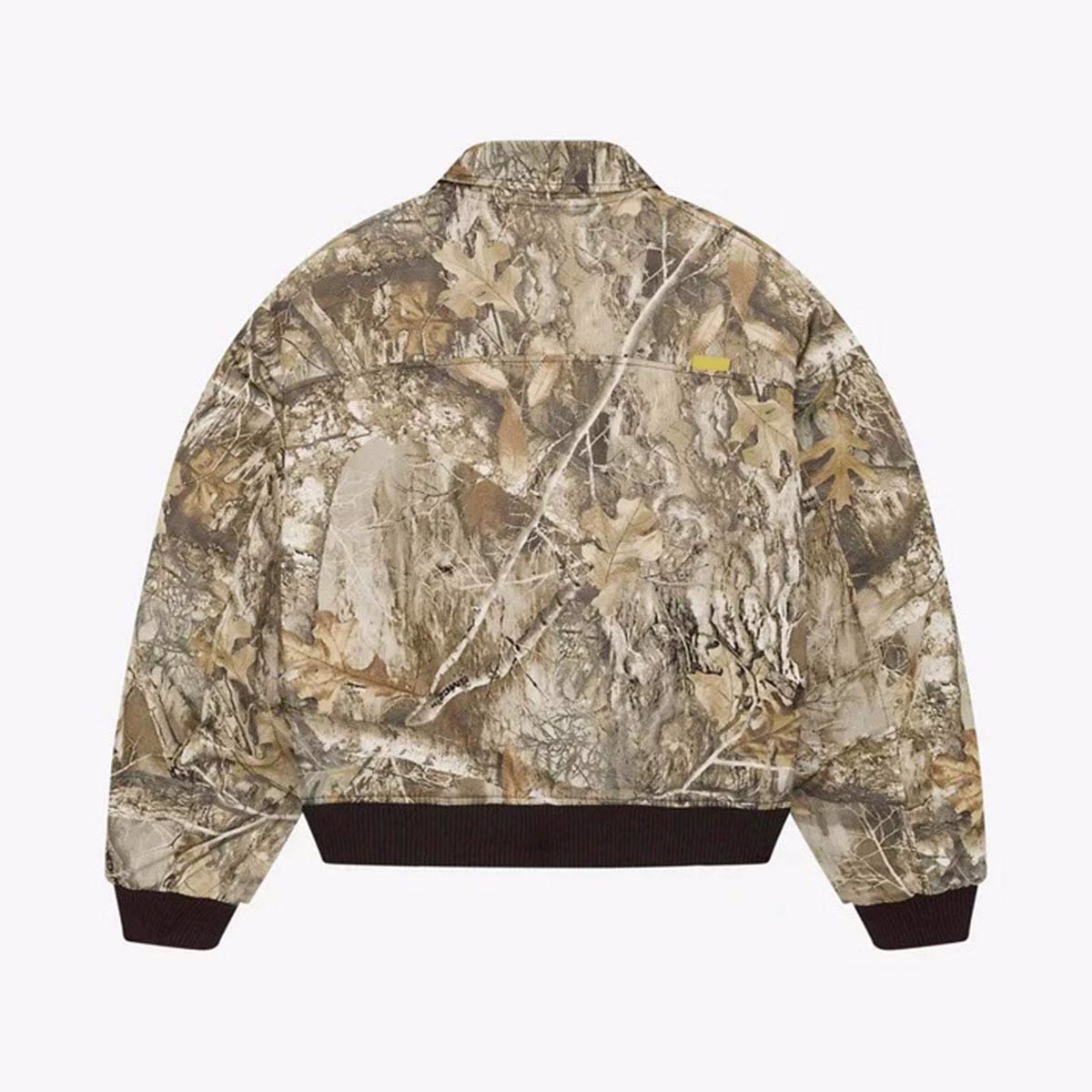 Yali Clothing OEM Custom Jackets Zipped Printed Vintage Wooded Real Tree Camo Camouflage