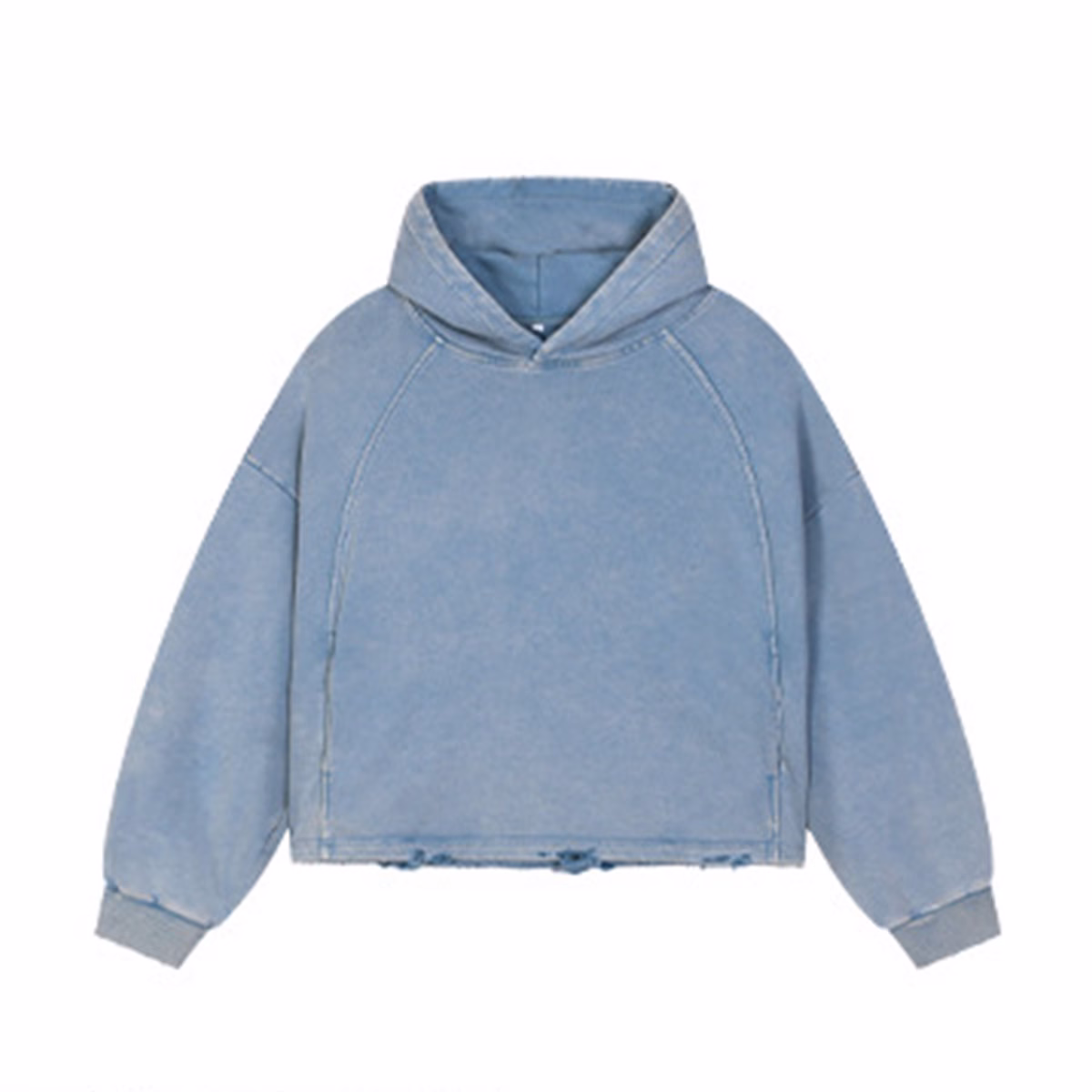 Yali-Clothing Op maat gemaakte vintage boxy herenhoodie 340 g/m² blanco oversized streetwear