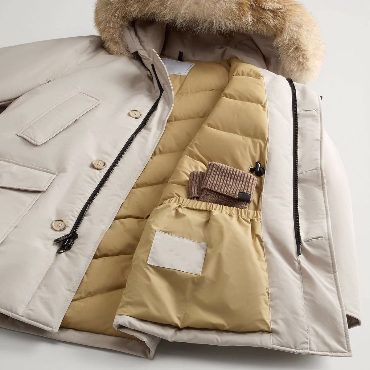 Yali-Clothing OEM Зимняя куртка-парка со съемным меховым воротником Высококачественное ветрозащитное пальто Куртка с капюшоном