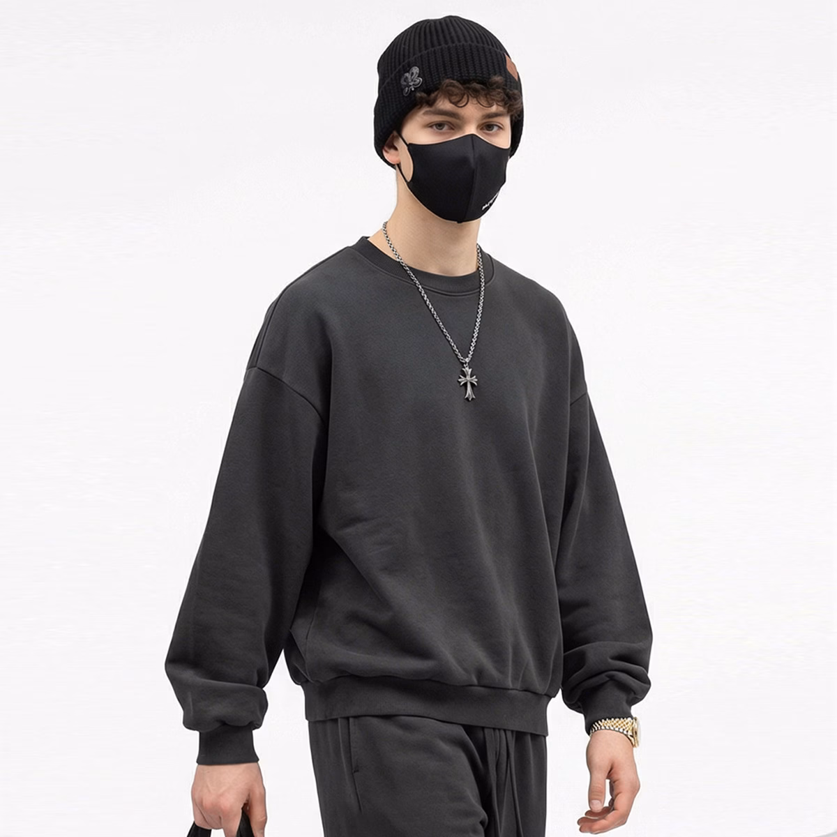 Custom 360G Crewneck French Teery Sweatshirt Boxy fit Zwaargewicht Sport Sweatshirt