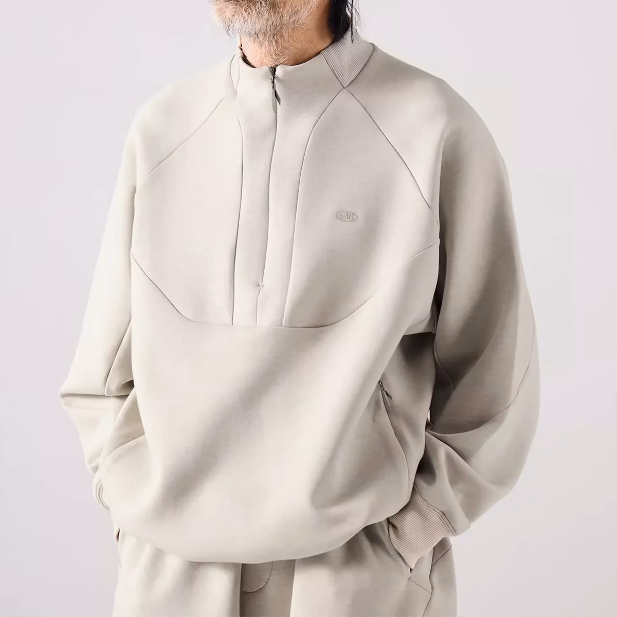 Sweat à capuche en laine polaire Quarter Zip Private Label OEM Manufacturer Hoodie