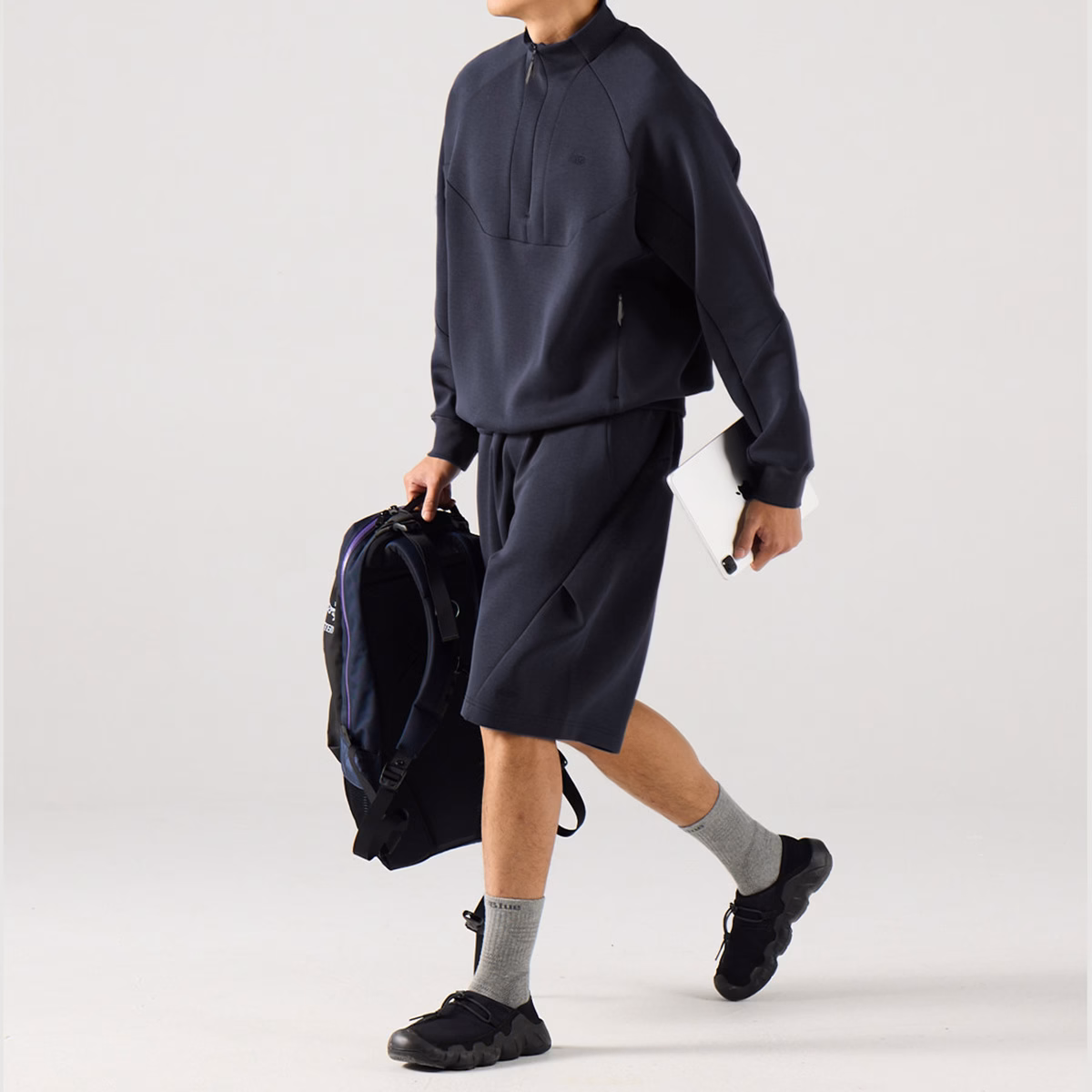 Sweat à capuche en laine polaire Quarter Zip Private Label OEM Manufacturer Hoodie