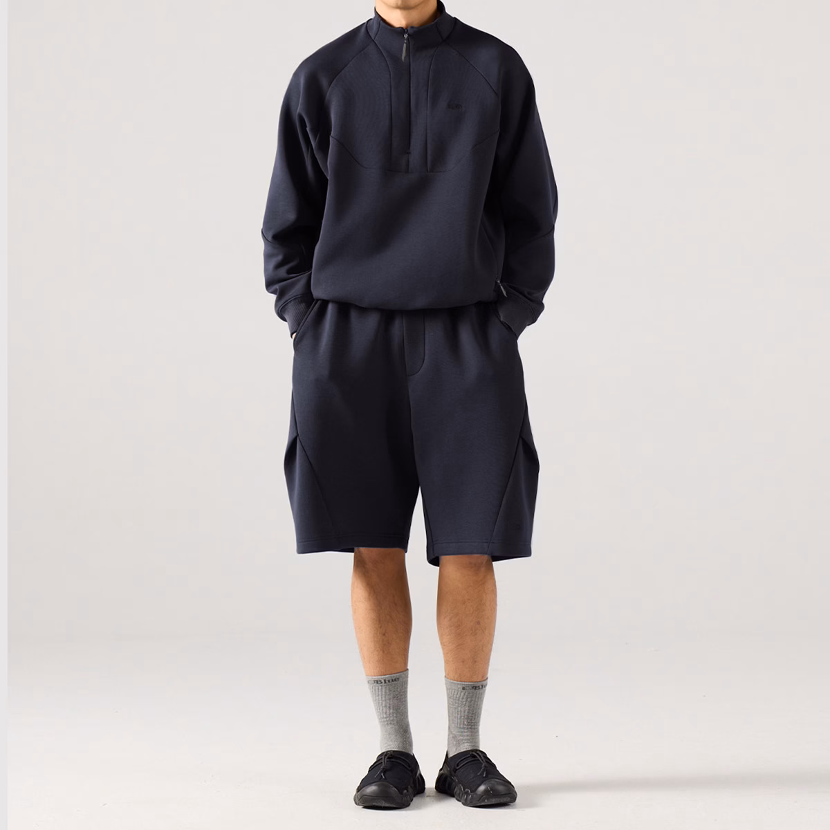 Sweat à capuche en laine polaire Quarter Zip Private Label OEM Manufacturer Hoodie