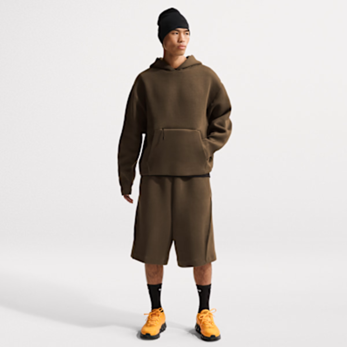 Aangepaste zwaar gewicht Sweatshirt met Scuba stof oversized Hoodie Drop Shoulder voor mannen