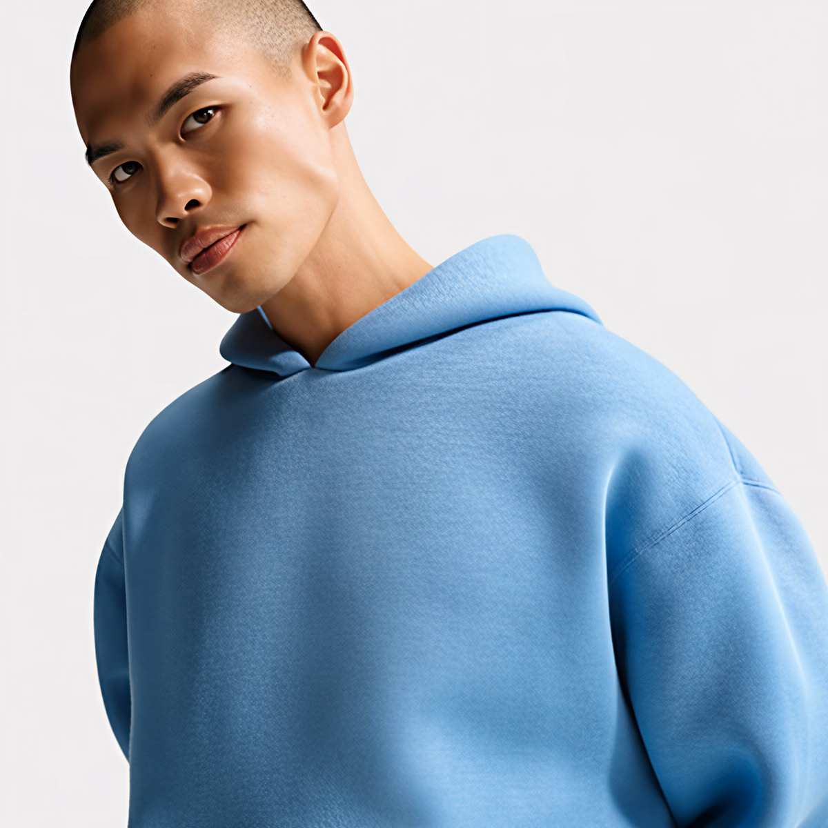 Aangepaste zwaar gewicht Sweatshirt met Scuba stof oversized Hoodie Drop Shoulder voor mannen