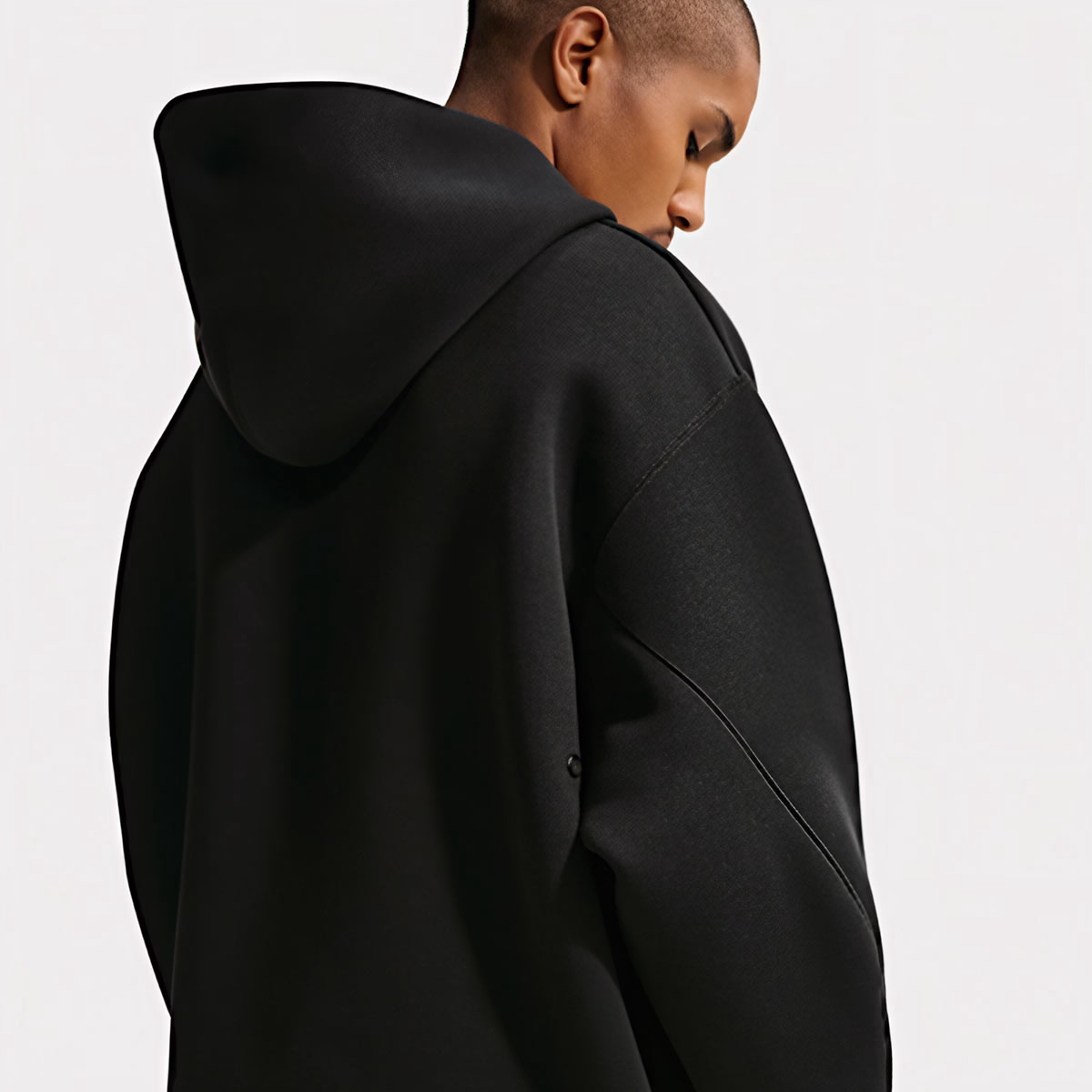 Aangepaste zwaar gewicht Sweatshirt met Scuba stof oversized Hoodie Drop Shoulder voor mannen