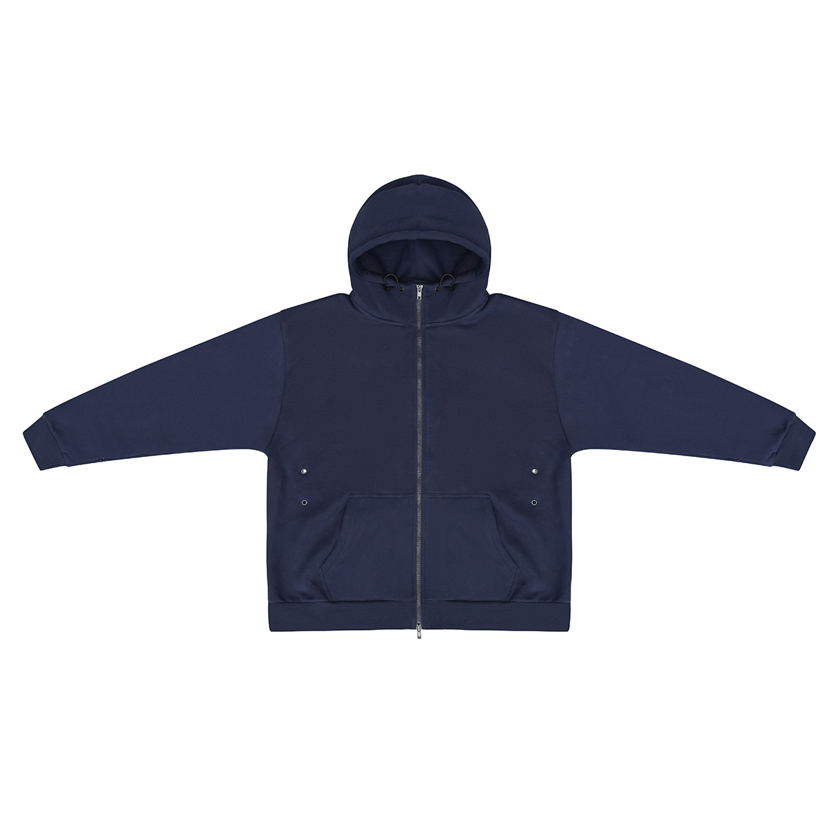 OEM 345gsm Hoodie Multifunctional Concealed Pocket FLeece Zipper Up Hooded Hidden Pocket
