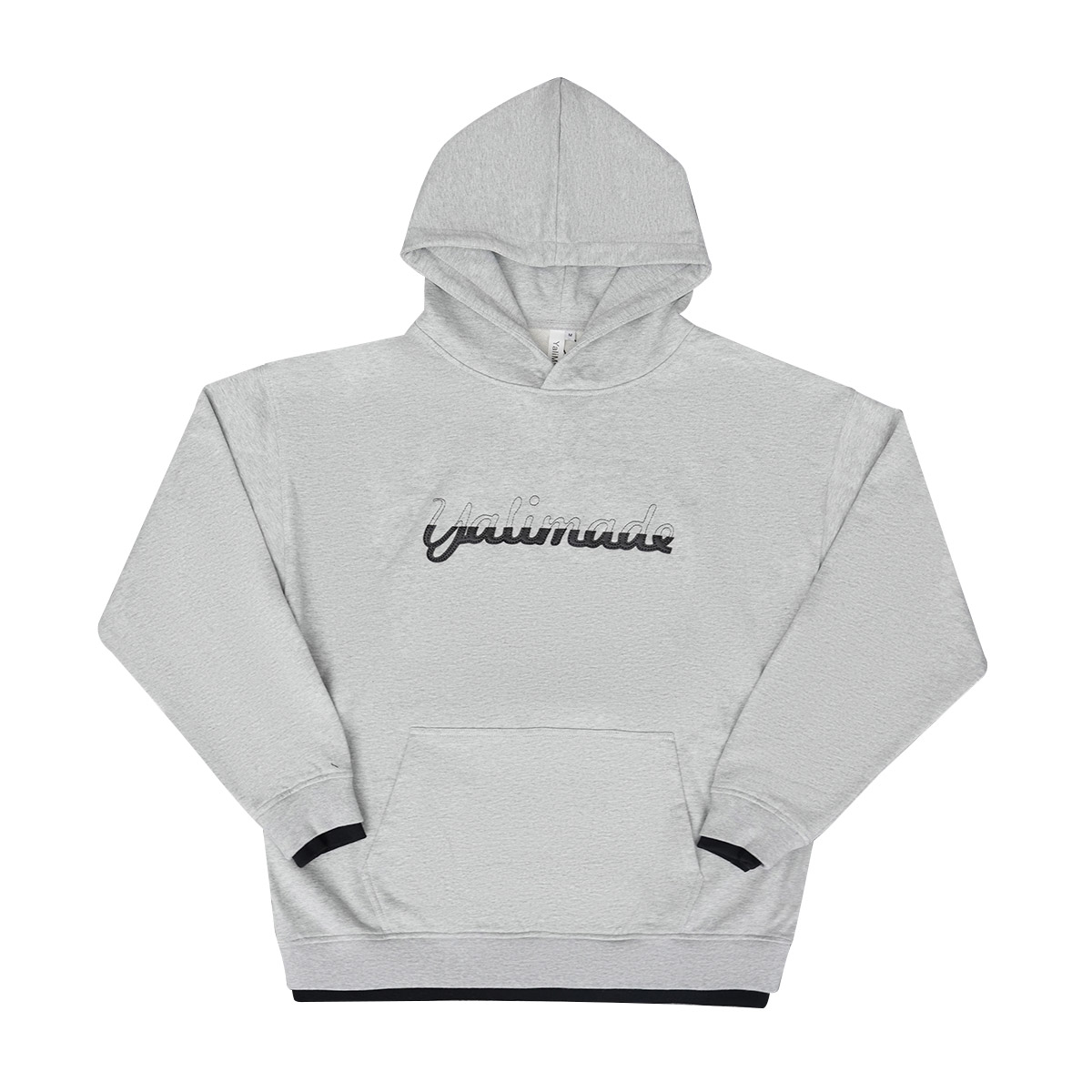 Yali Customizable Logo 400GSM Applique Box Hoodie 100% Cotton Natural Edge Retro