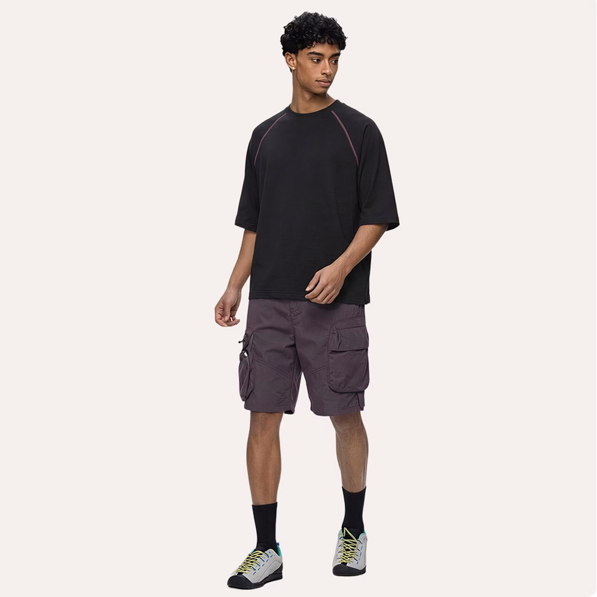 ODM 210GSM Sorona Oversized Contrast Stitching Streetwear T-Shirt Fabrikant-16 ODM 210GSM Sorona Oversized Contrast Stitching Streetwear T-Shirt Fabrikant