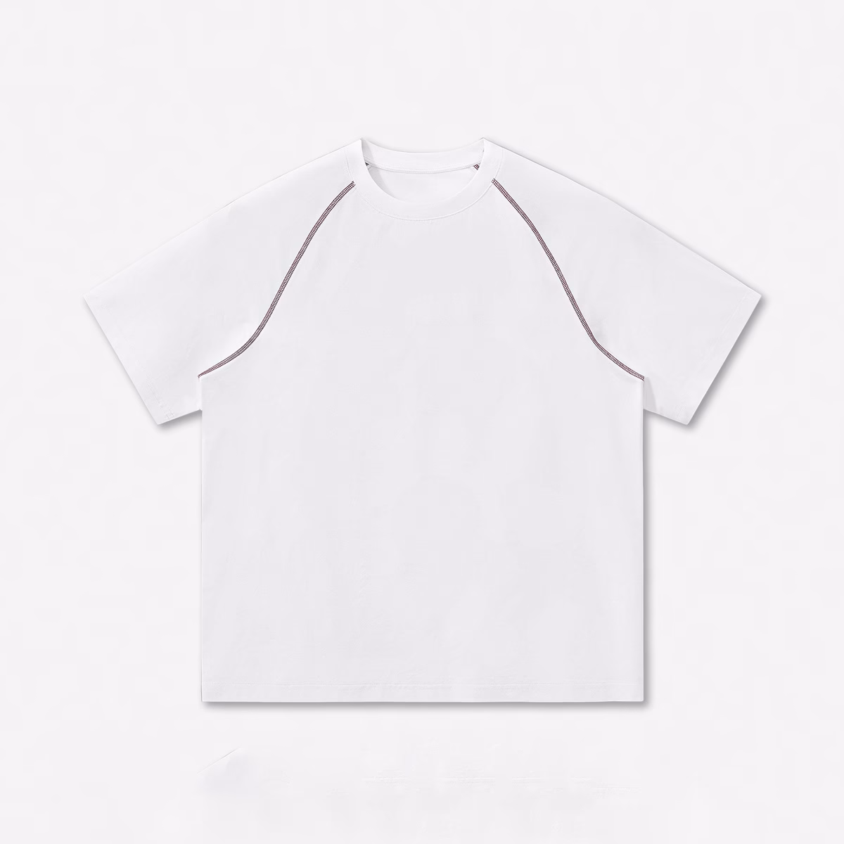 ODM 210GSM Sorona Oversized Contrast Stitching Streetwear T-Shirt Fabrikant